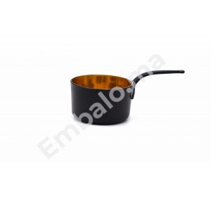 12 Pcs Casserole Eskoffie 120ml Doré/Noir