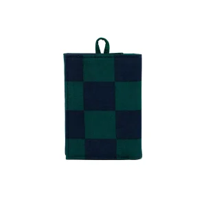 Portefeuille damier à bouton-pression