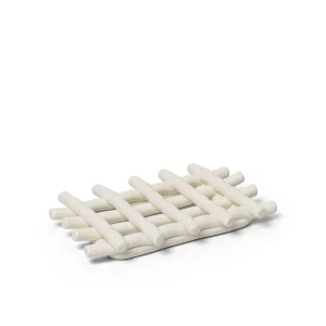 Porte-savon en céramique blanc