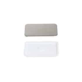 100 Badges Rectangulaires 37 x 58 mm